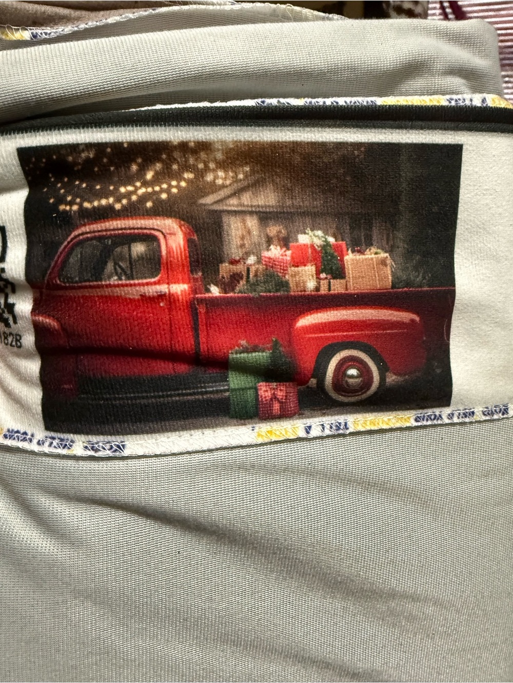 Holiday Red Vintage Truck Photography Backdrop by Kate Backdrop
